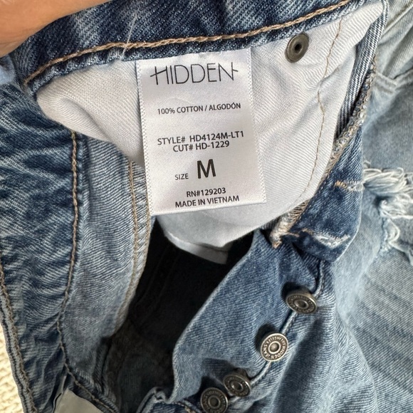 Hidden los angeles cutoff denim jean shorts boutique size M y2k H - Picture 3 of 8